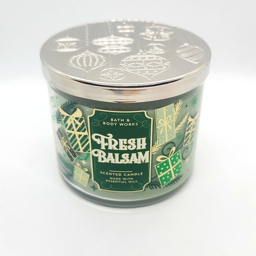 Bath & Body Works 3-Wick Scented Candle in Fresh Balsam NEW